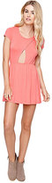 Thumbnail for your product : LA Hearts Cutout Skater Dress