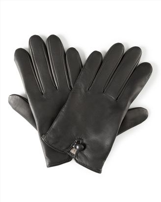 Jaeger Cropped Leather Gloves