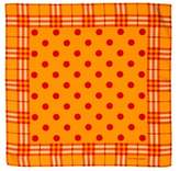 Thumbnail for your product : Burberry Printed Silk Square Scarf Orange Printed Silk Square Scarf