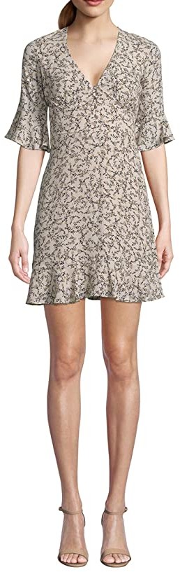 cameo rose leopard print dress