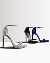 Thumbnail for your product : Stuart Weitzman Nudist Suede Ankle-Strap Sandal