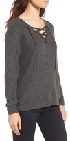 Thumbnail for your product : Velvet by Graham & Spencer Women's Cozy Lace-Up Top