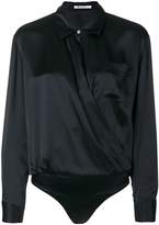 Thumbnail for your product : Alexander Wang T By shirt-style bodysuit