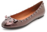 Thumbnail for your product : Marc by Marc Jacobs Patent Mouse Ballerina Flats