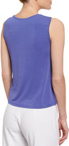 Thumbnail for your product : Eileen Fisher Stretch Silk Jersey Tank, Iris