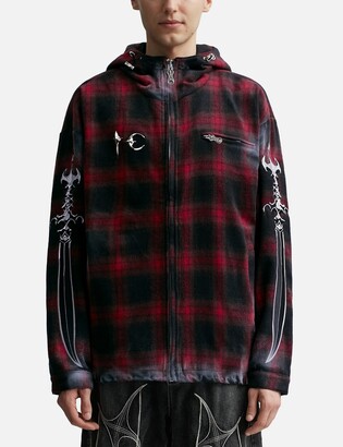 【Thug Club】Arab Sword Flannel Zip-up [正規品 関税 送料込み THUG CLUB Arab Sword Flannel Zip-up