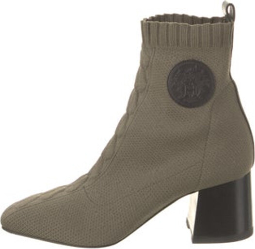 Hermes Volver 60 Leather Trim Embellishment Sock Boots - ShopStyle