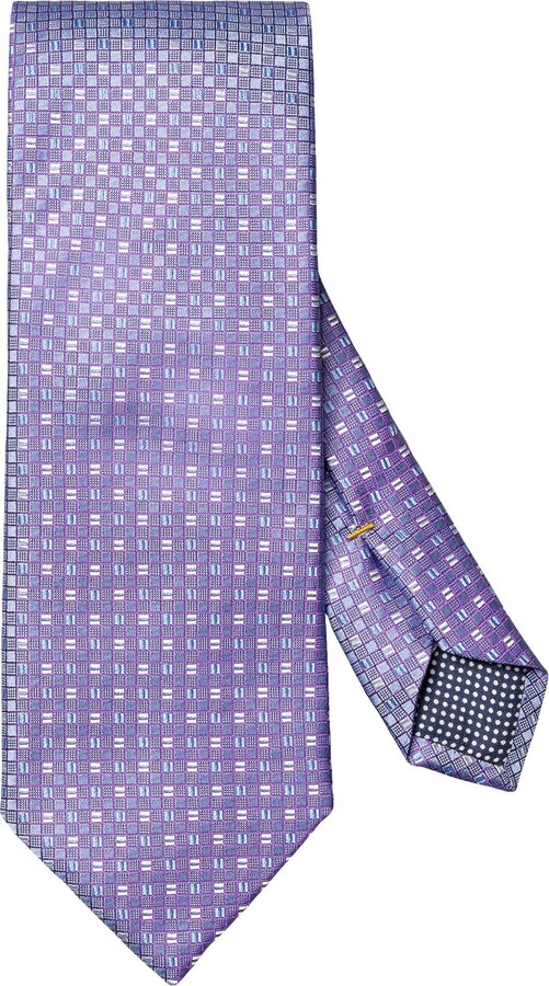 Eton Square Geometric Silk Tie
