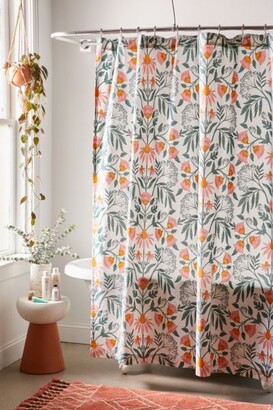 Fl Shower Curtain The World, Urban Outfitters Ruffle Shower Curtain