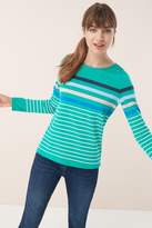 Thumbnail for your product : Next Womens Green Rainbow Stripe Top