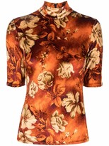All-Over Floral Print Blouse 