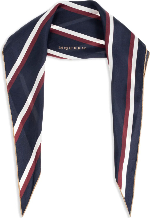 Alexander McQueen College Stripe scarf