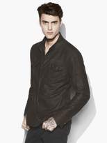 Thumbnail for your product : John Varvatos Leather Military Shirt Jacket
