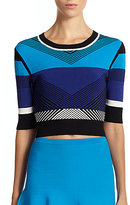 Thumbnail for your product : Ohne Titel Chevron Cropped Sweater