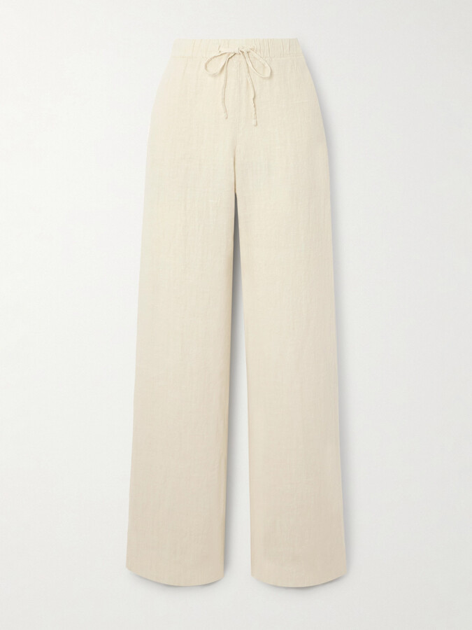 FORTELA - Jaleh Linen Straight-leg Pants - Off-white