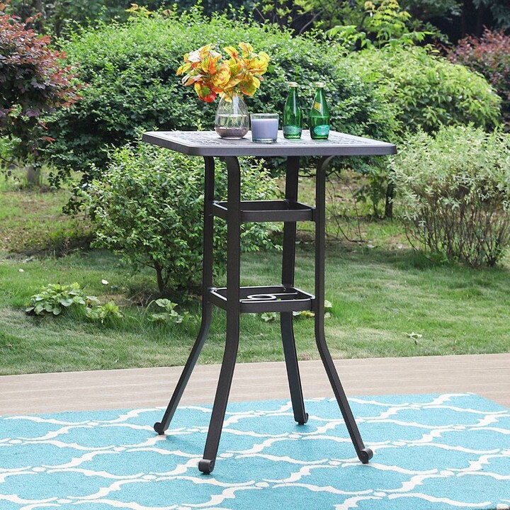 Outdoor Cast Aluminum Square Bistro Table Captiva Designs ShopStyle