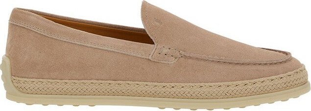 Tod's Logo Debossed Slip-On Espadrilles