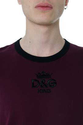 Dolce & Gabbana The King Aubergine T-shirt
