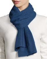 Thumbnail for your product : Portolano Cashmere Basic Knit Scarf, Indigo Blue