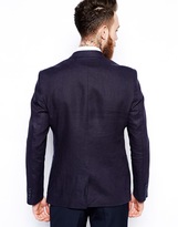 Thumbnail for your product : ASOS Slim Fit Blazer In Cut And Sew 100% Linen