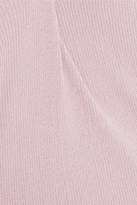 Thumbnail for your product : Prada Metallic Ribbed Wool-blend Sweater - Pastel pink