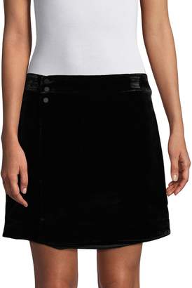 BCBGMAXAZRIA Women's Albie Velvet Mini Skirt