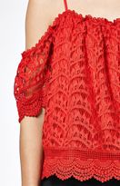 Thumbnail for your product : La Hearts Lace Cold Shoulder Top
