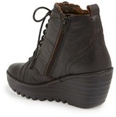 Thumbnail for your product : Fly London 'Yole' Lace Up Military Wedge Bootie (Women)