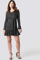 Thumbnail for your product : Trendyol Wasitband Detail Patterned Dress Black