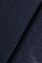 Thumbnail for your product : Loro Piana Fringed Suede-trimmed Cashmere Scarf - Midnight blue