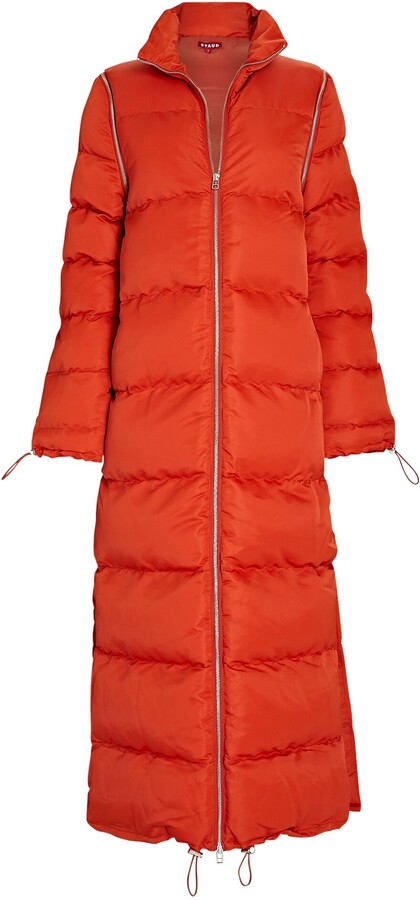 calf length down coat