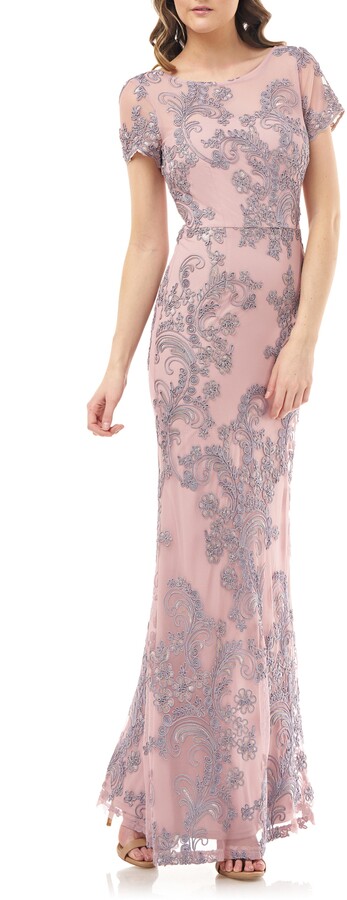 soutache embroidered overlay midi dress