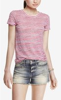 Thumbnail for your product : Express Striped Burnout Boyfriend Tee
