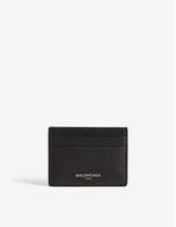 Balenciaga Logo leather card holder 