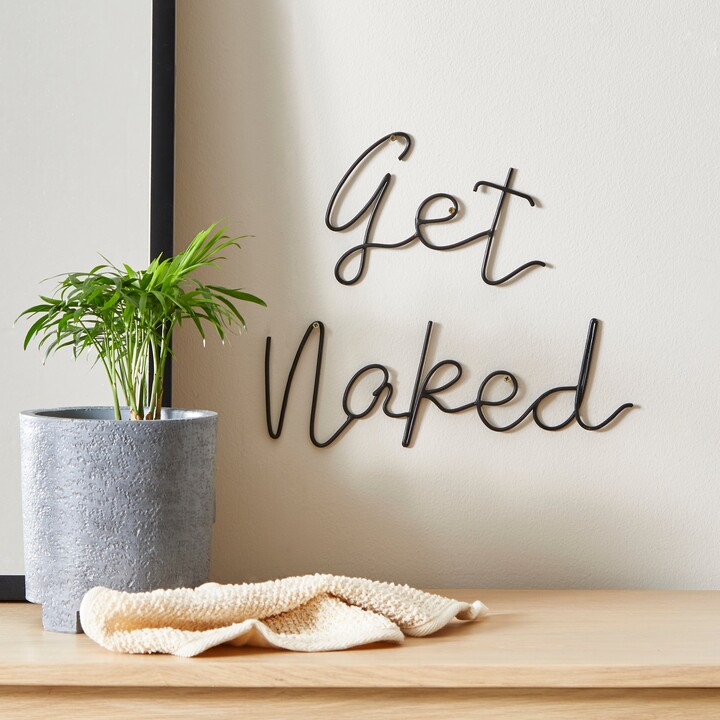 Dunelm Get Naked Wire Wall Art Black ShopStyle