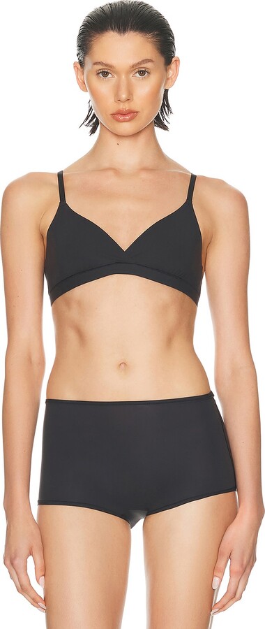 SKIMS Fits Everybody Crossover Bralette in Black