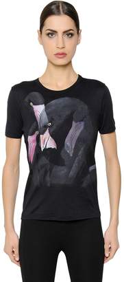 Givenchy Flamingo Printed Cotton Jersey T-Shirt