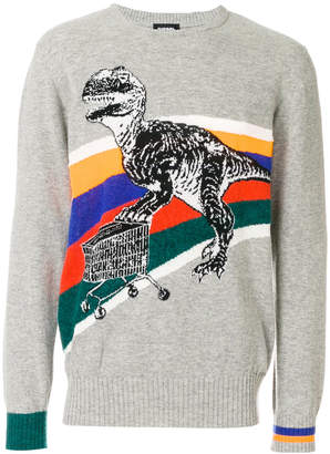 Diesel T-rex knitted jumper