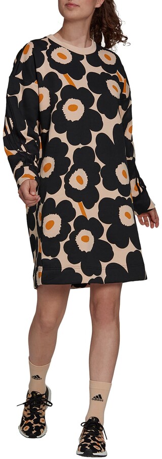 adidas x Marimekko Long Sleeve Fleece Dress - ShopStyle