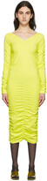 Thumbnail for your product : Helmut Lang Green Ruched Dress