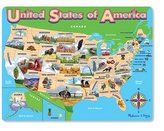 Thumbnail for your product : Melissa & Doug USA Map Jigsaw Puzzle