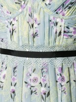 Thumbnail for your product : Self-Portrait Floral Lace Chiffon Dress