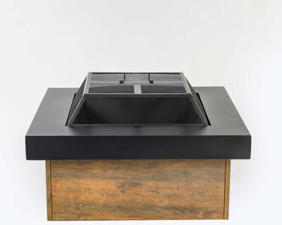 Latitude Run Iron Fire Pit Table Wood-Burning Stove