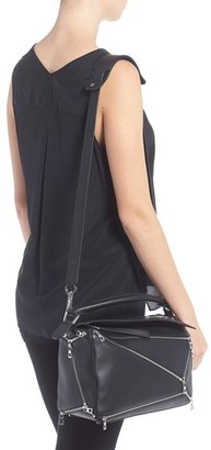 Loewe 'Puzzle Zips' Calfskin Leather Bag - Black