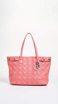 Thumbnail for your product : Christian Dior What Goes Around Comes Around Pink Coated Canvas Panarea Bag