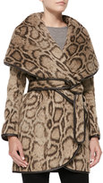 Thumbnail for your product : Diane von Furstenberg Leopard-Print Wrap Coat