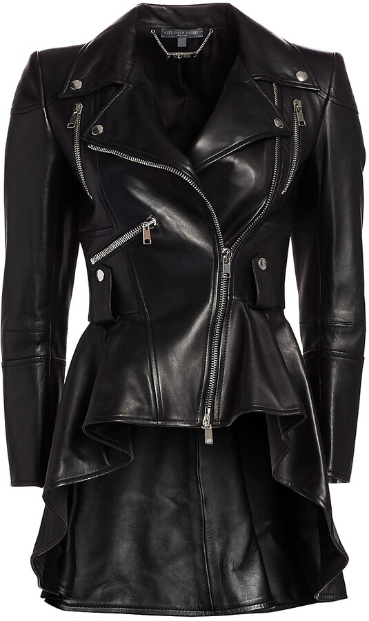 peplum biker jacket
