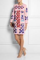 Thumbnail for your product : Peter Pilotto Embellished wool-crepe mini dress