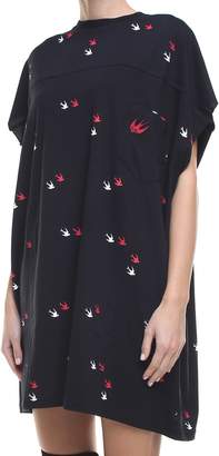McQ Deco Swallow Cotton-jersey T-shirt Dress