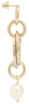 Thumbnail for your product : Magda Butrym Cedar 24kt gold-plated earrings with pearl